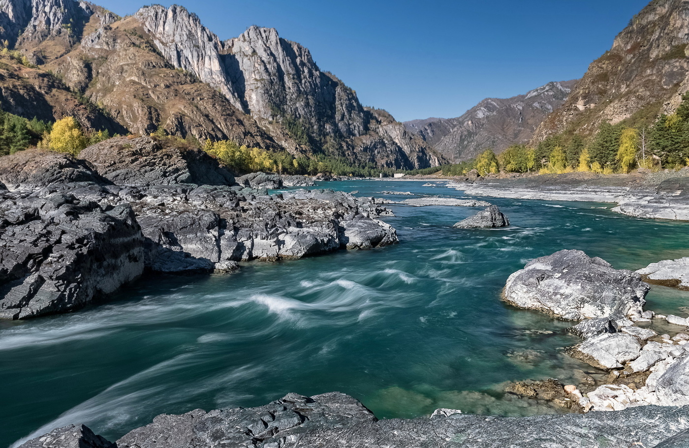 Горный Алтай река Катунь пороги