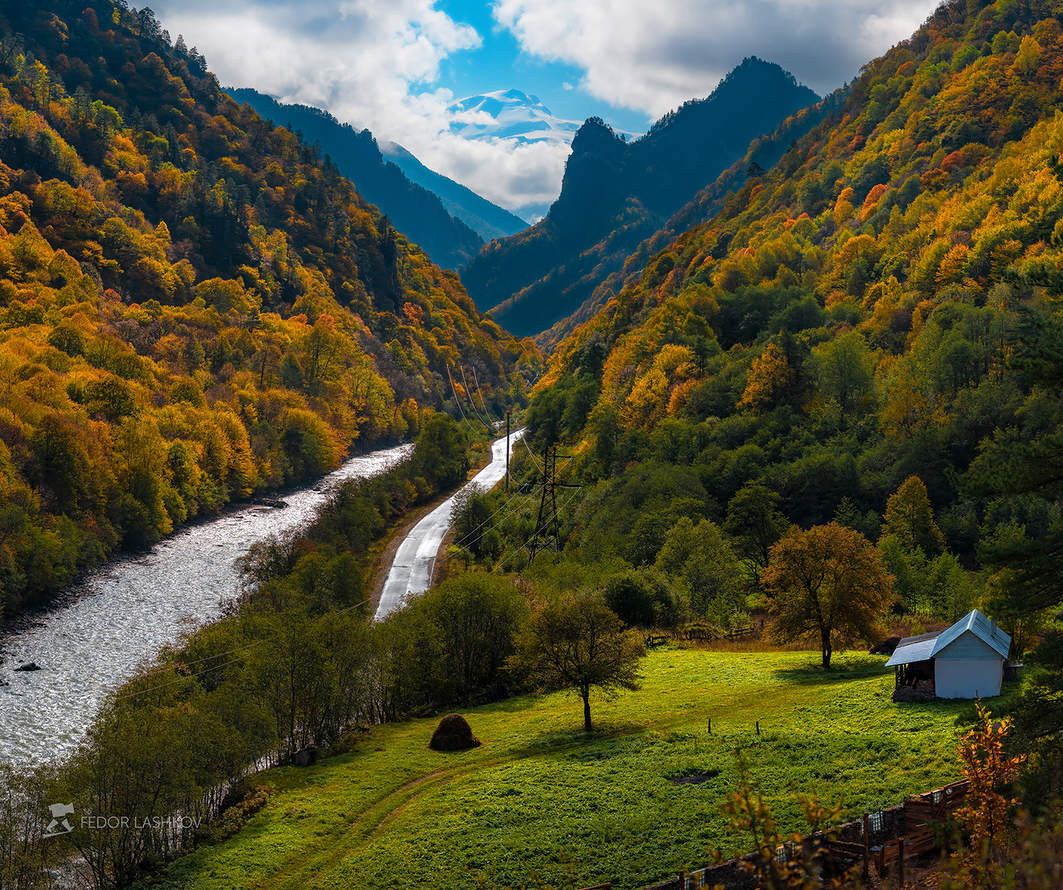 Осень в горах Кавказа