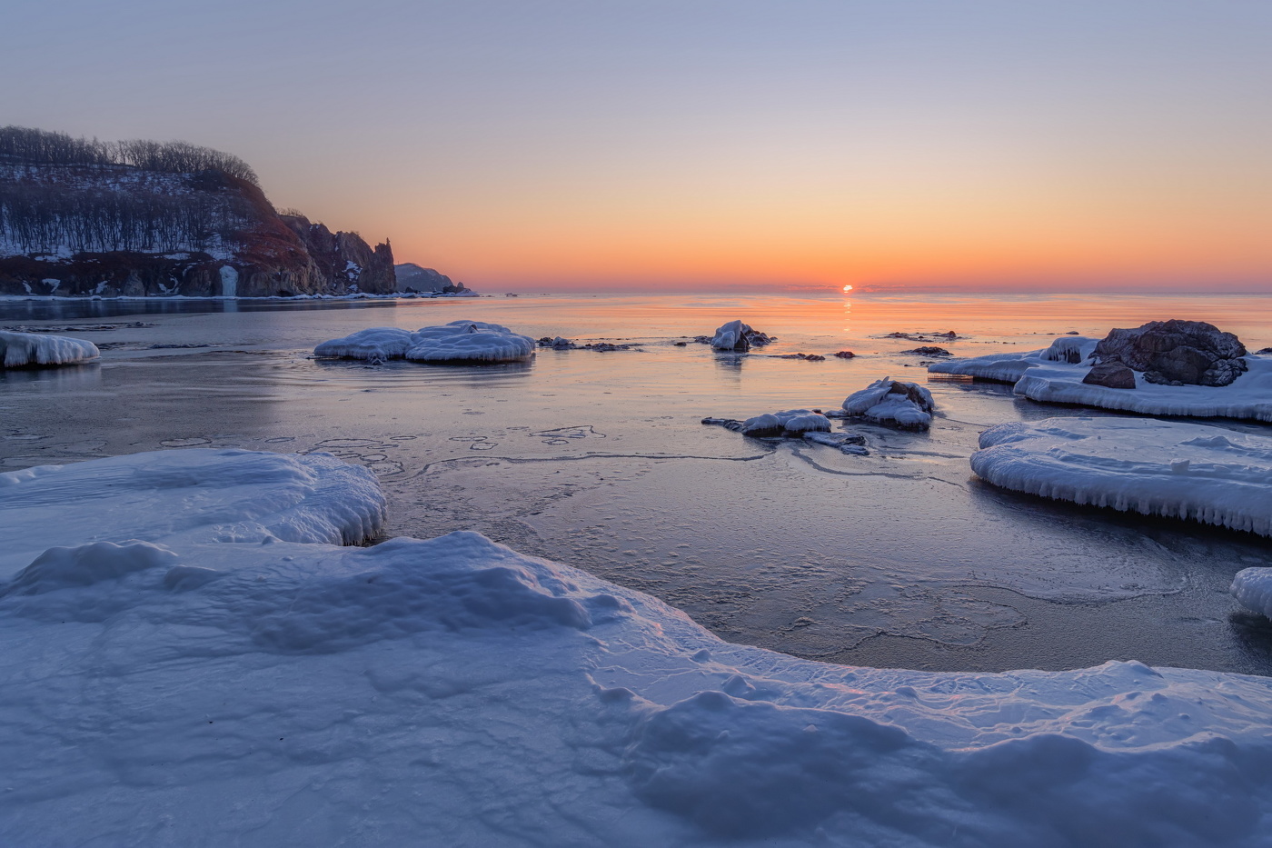 каспийское море зимой