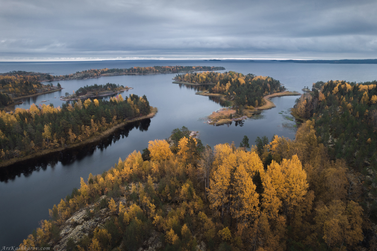 Осень в Карелии на Ладоге