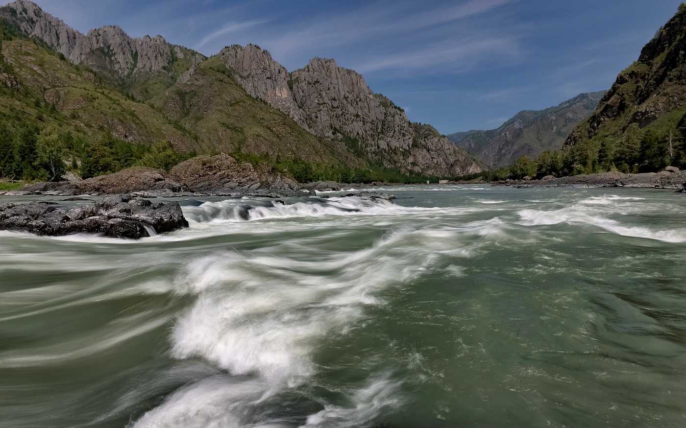 Река Катунь пороги