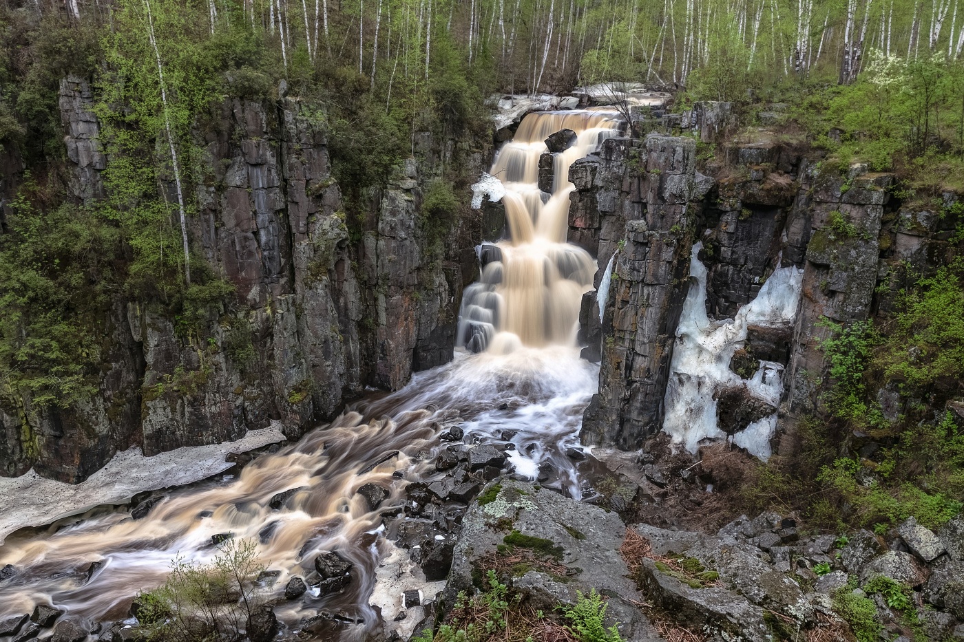 Уковский водопад зимой