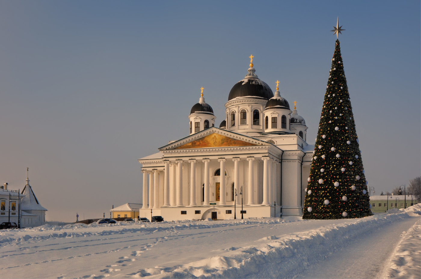 Казанская площадь зима