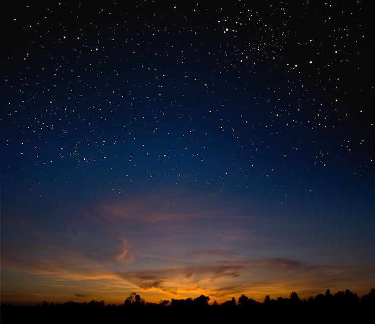 Звезды на закате фото
