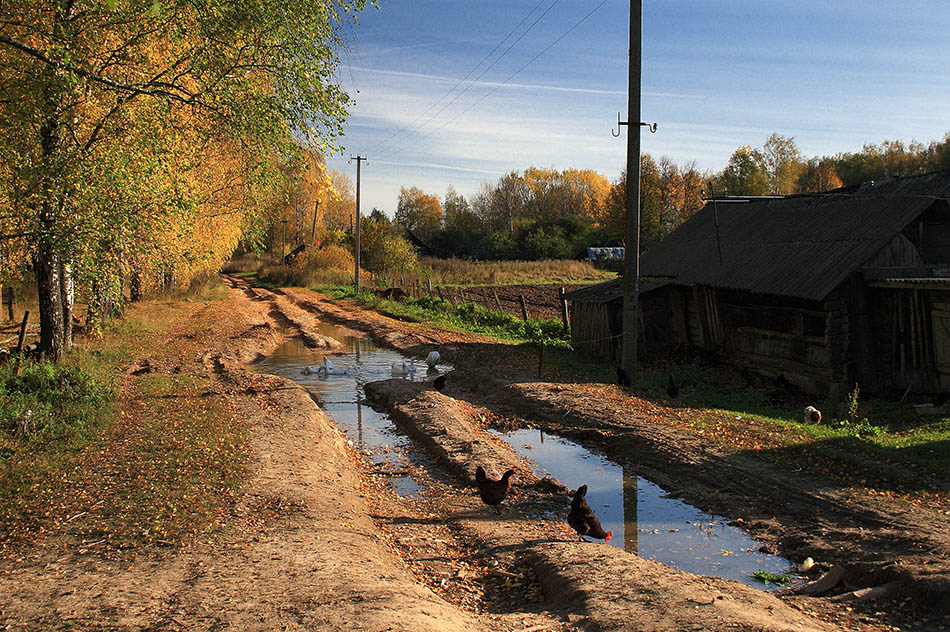 Деревенские дороги фото