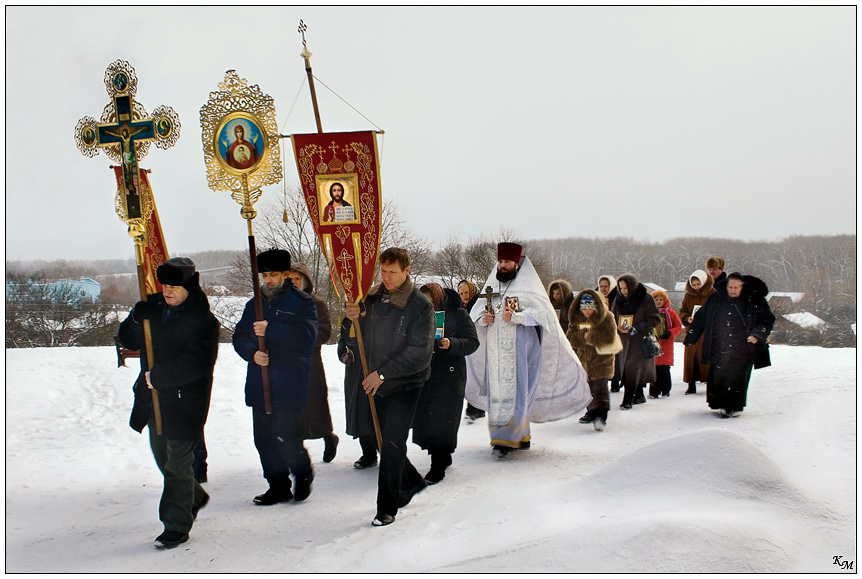 Крестный ход рисунок