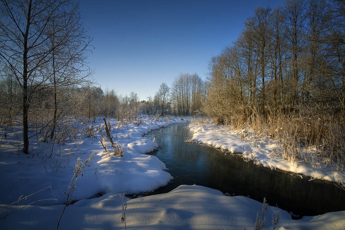 Рассказ морозная река глава. Мороз речка.