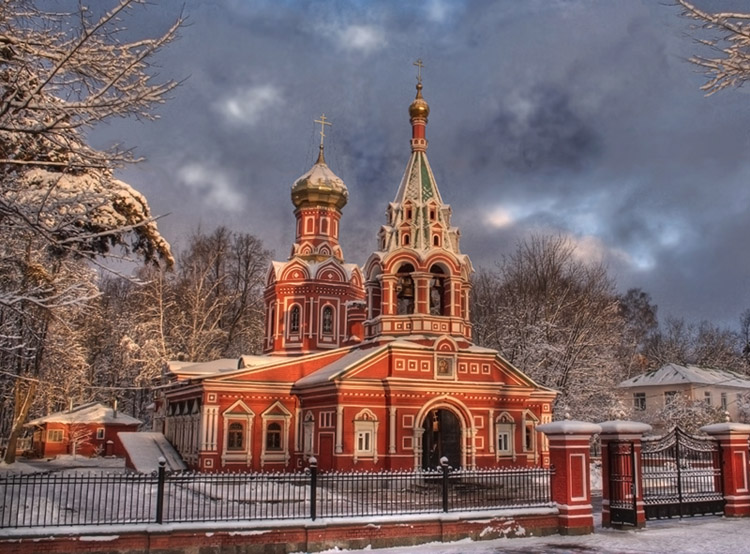 Знаменский собор Курск фото зимой