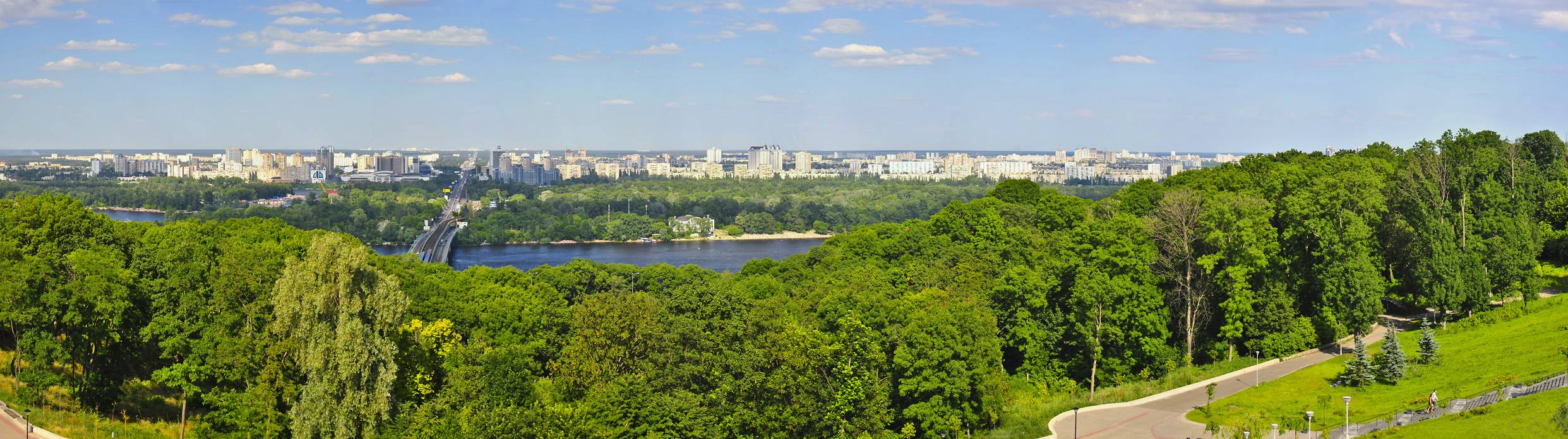 Панорама левого берега Киев