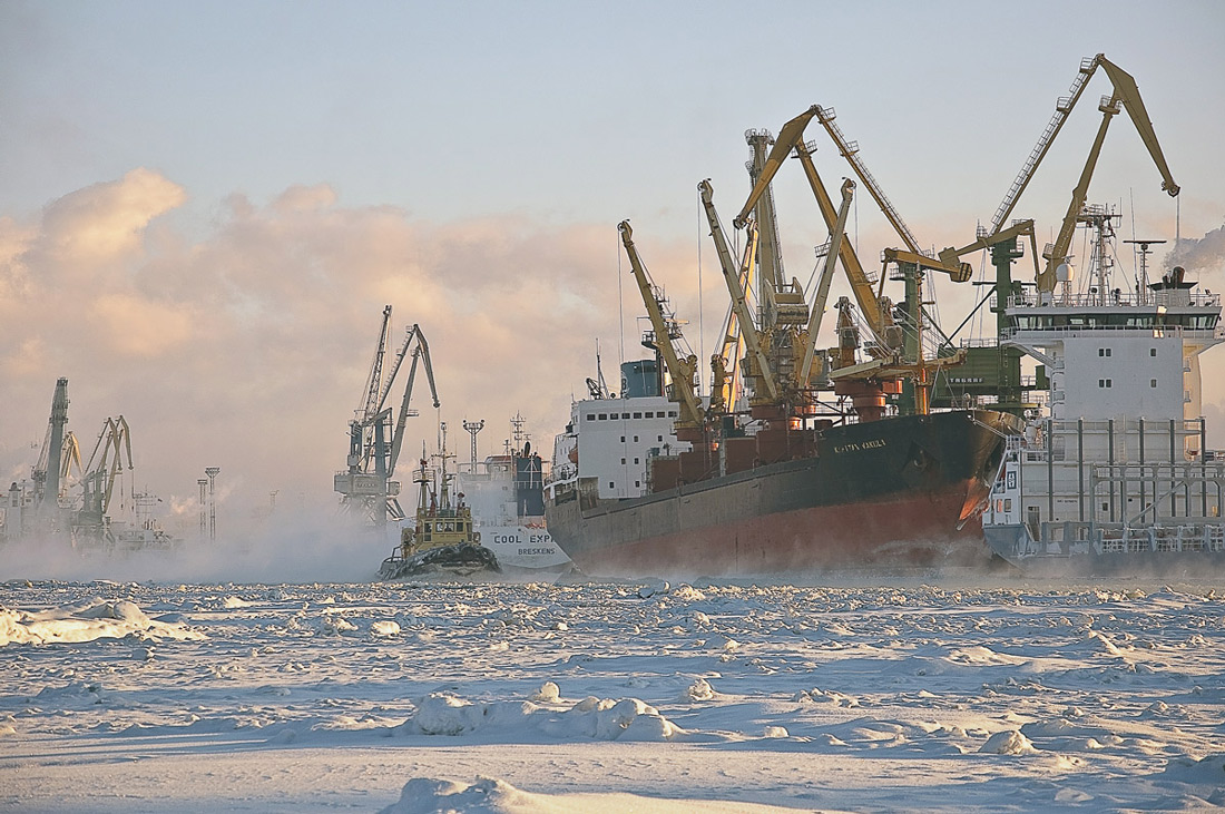 утро в портуСанктПетербург