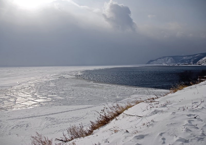 Озеро Байкал вода Ангара река