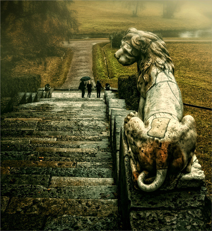 Про мокрого льва / Павловский парк