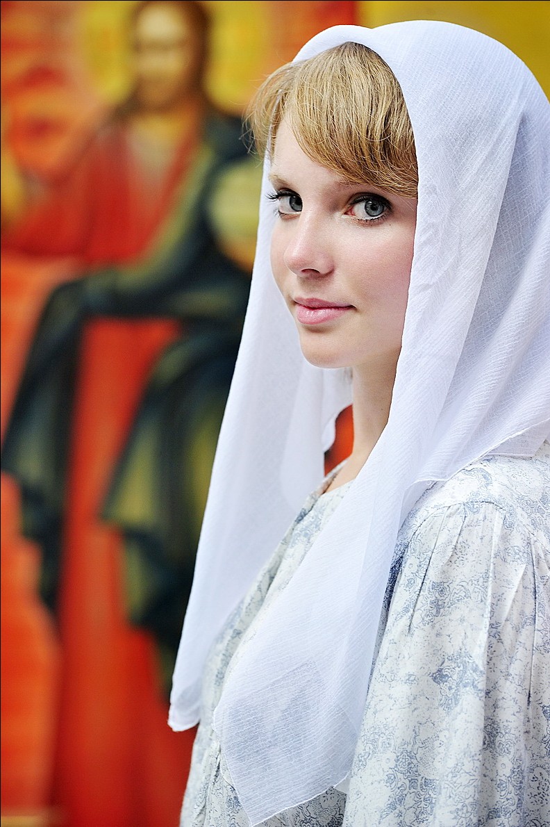 Православные женщины в платках