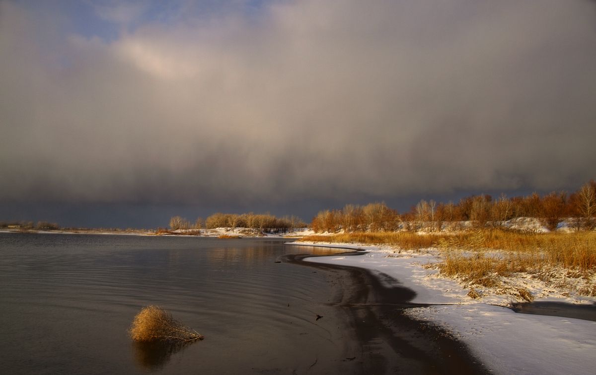 Астрахань Волга зима