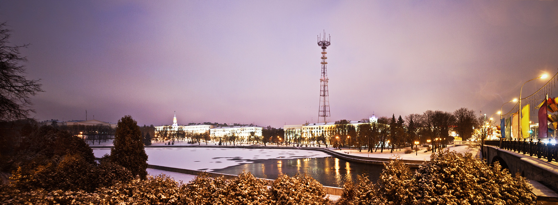 Минск фото города панорама зима