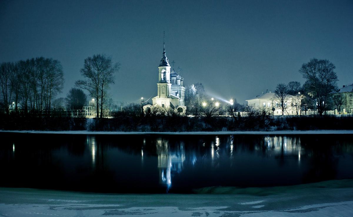 Ночной город Вологда