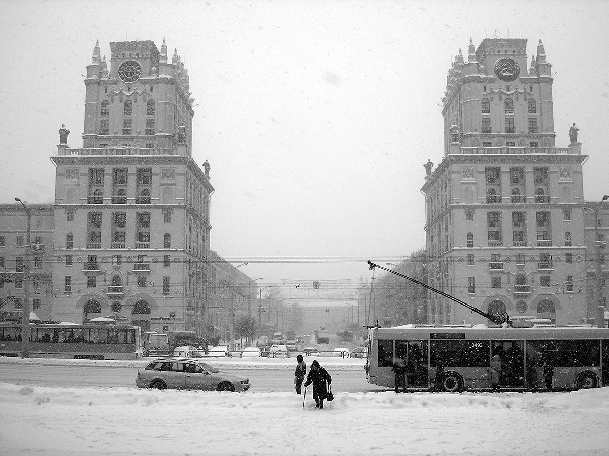 Минск зимой вокзал