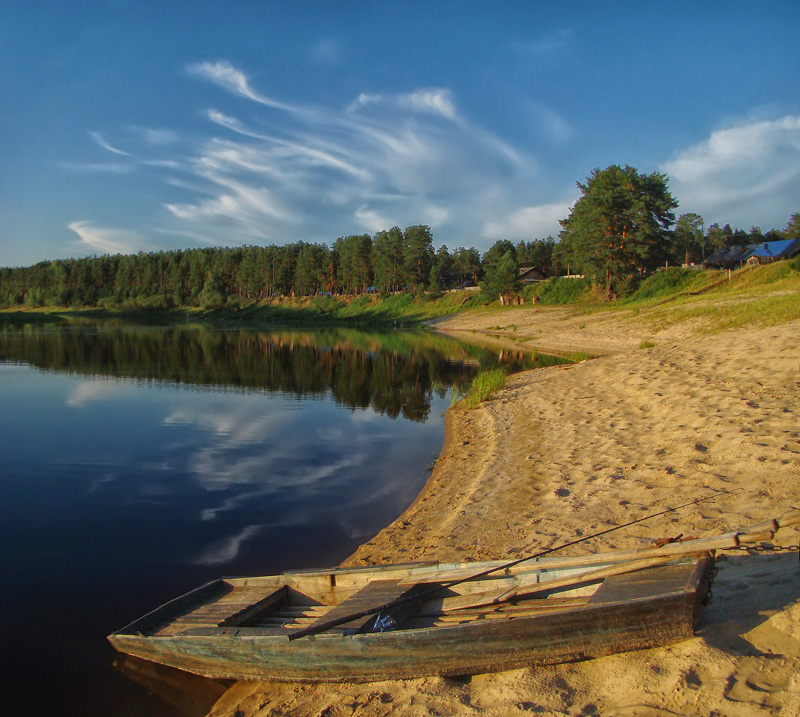 Фото река Ветлуга ночью