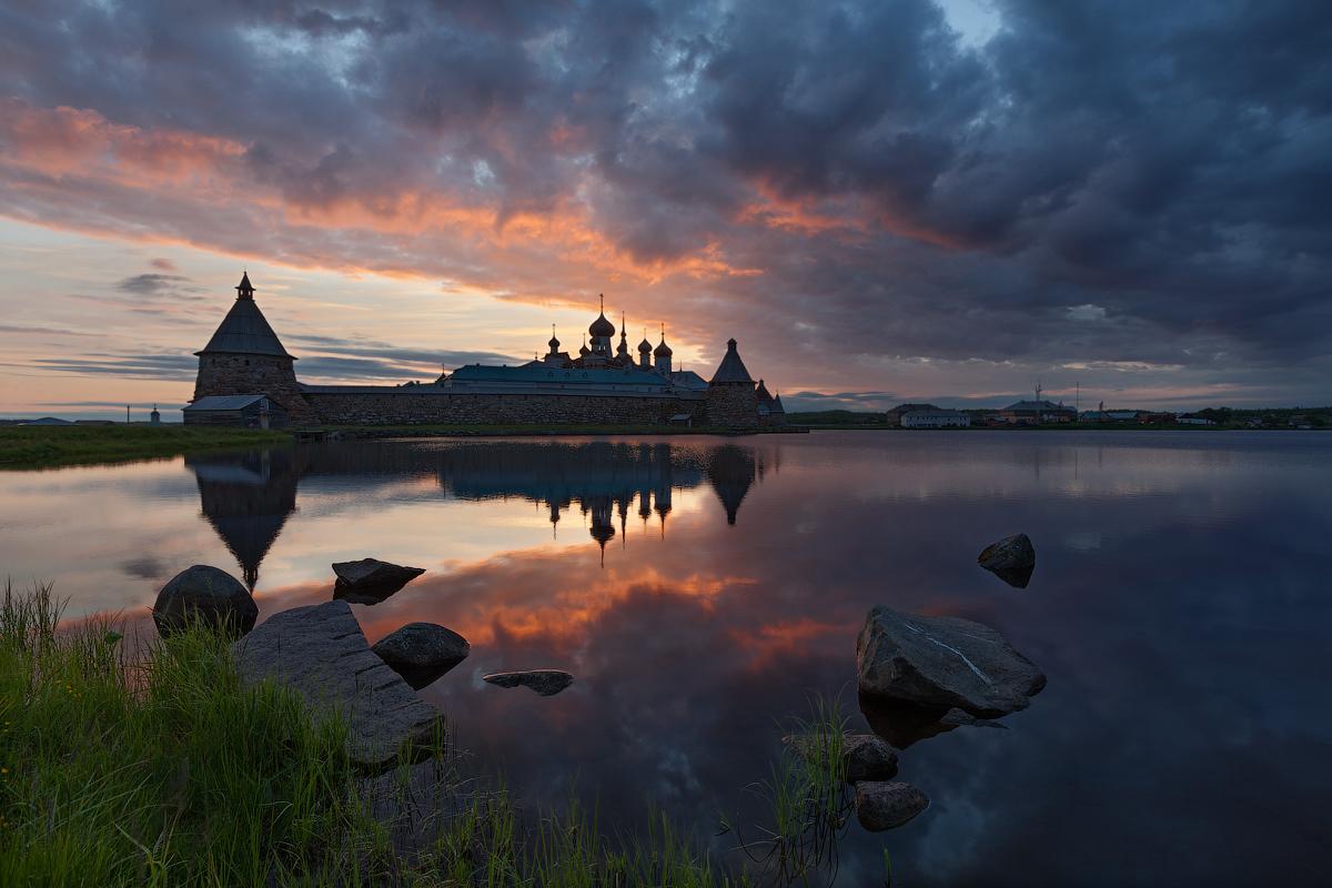 Белое море,Соловецкий монастырь,Архангельск