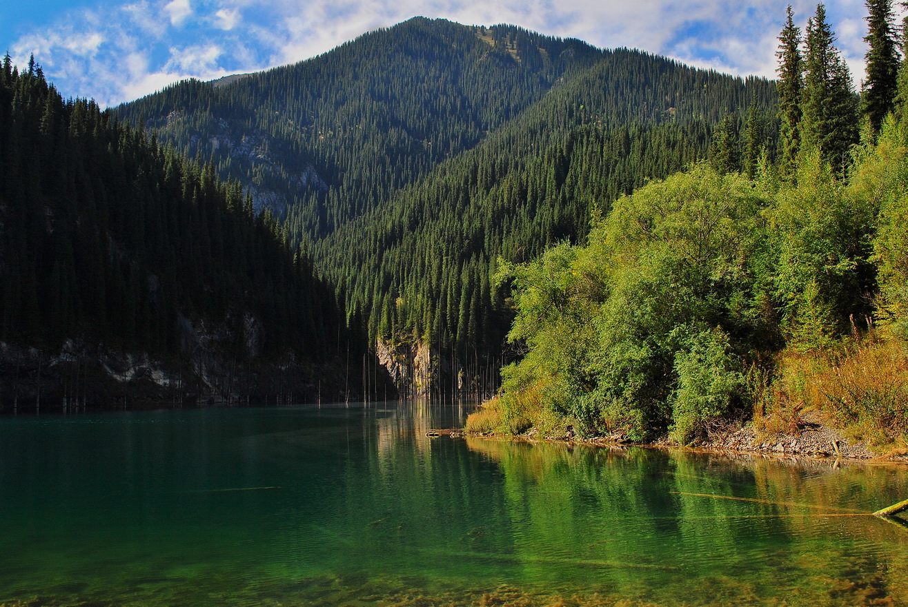 Kaindy Lake Kazakhstan