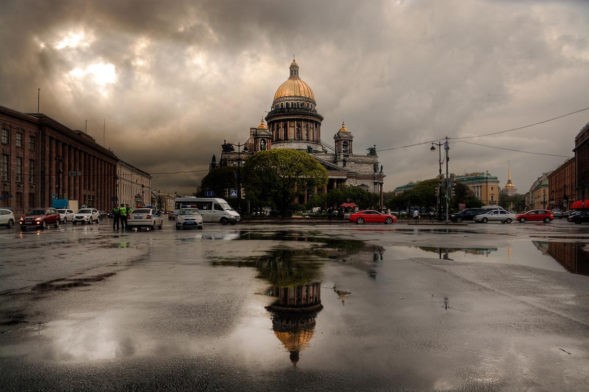 Дождь в петербурге фото