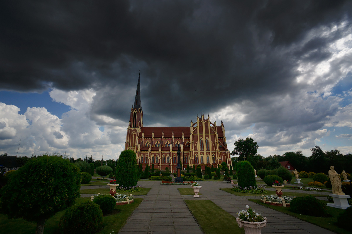 Костел в Гервятах Беларусь