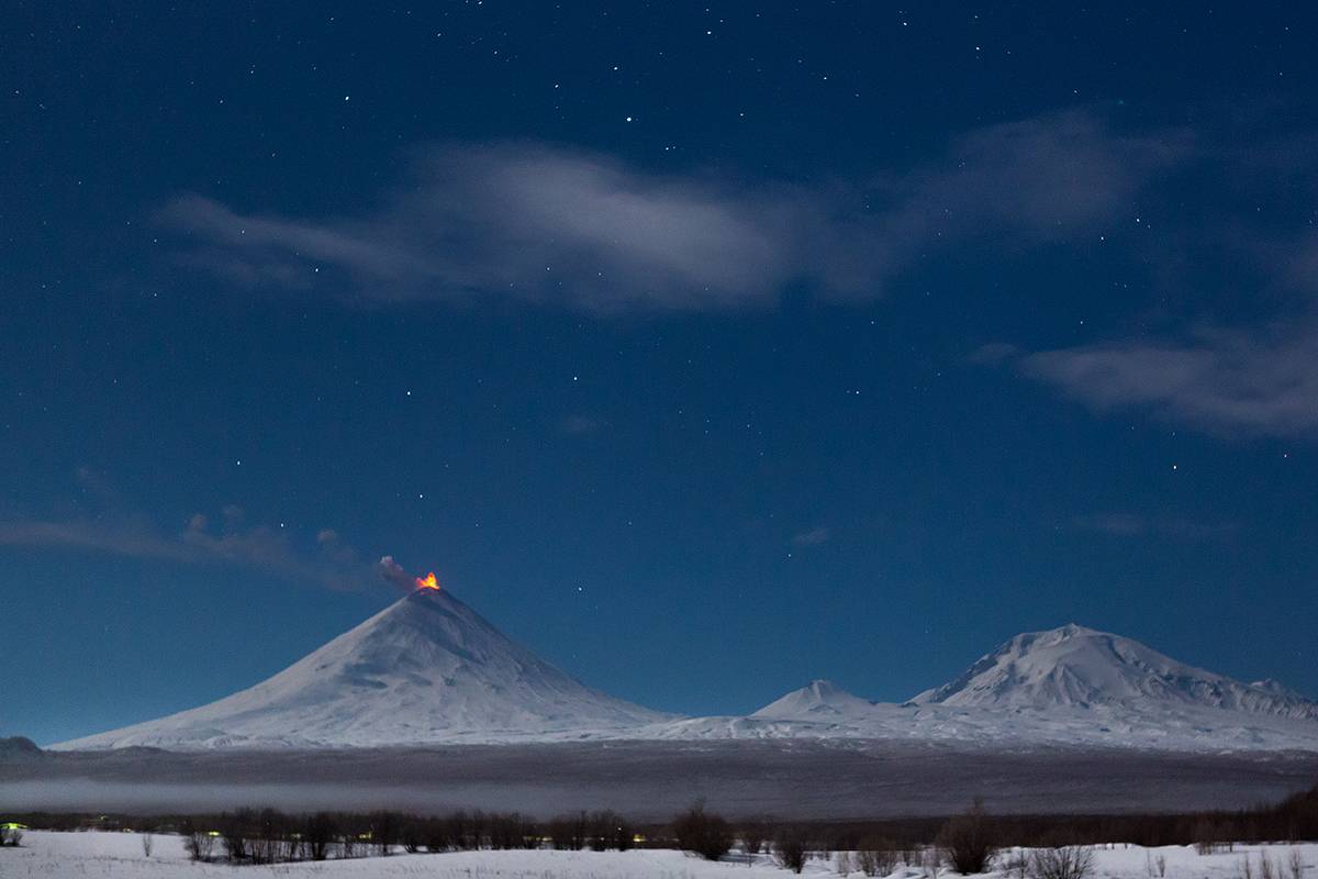 Фото вулкана ключевская сопка на камчатке