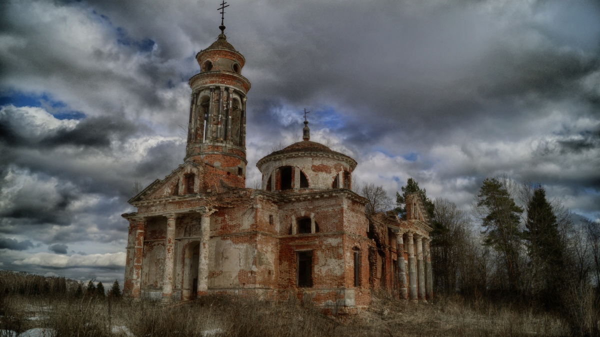 Вертково Клинский район деревянная Церковь