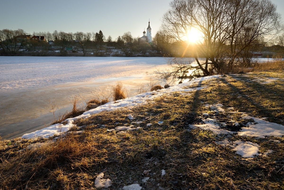 Фото весеннего утра в городе