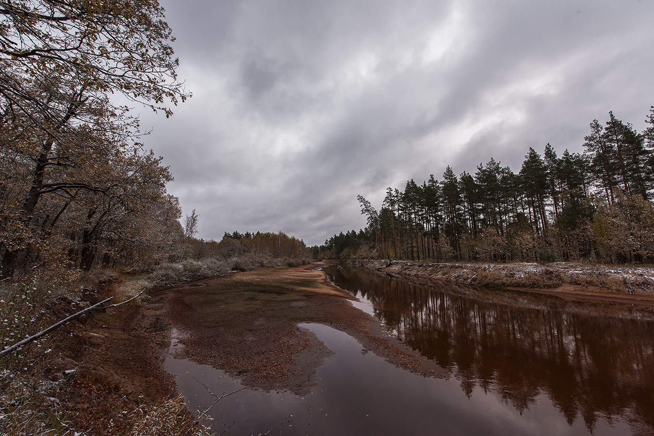 Ноябрь фото река пра Рязанская область