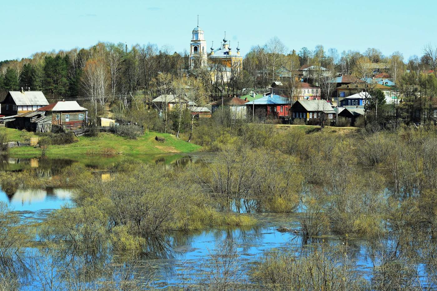 Ярославская область деревня река Церковь