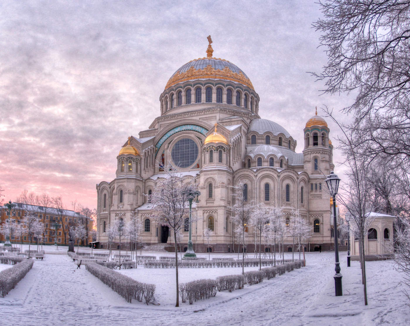 Никольский собор в Санкт Петербурге зимой