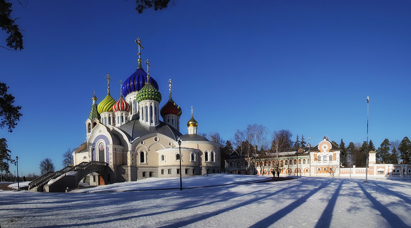 храм в переделкино зимой