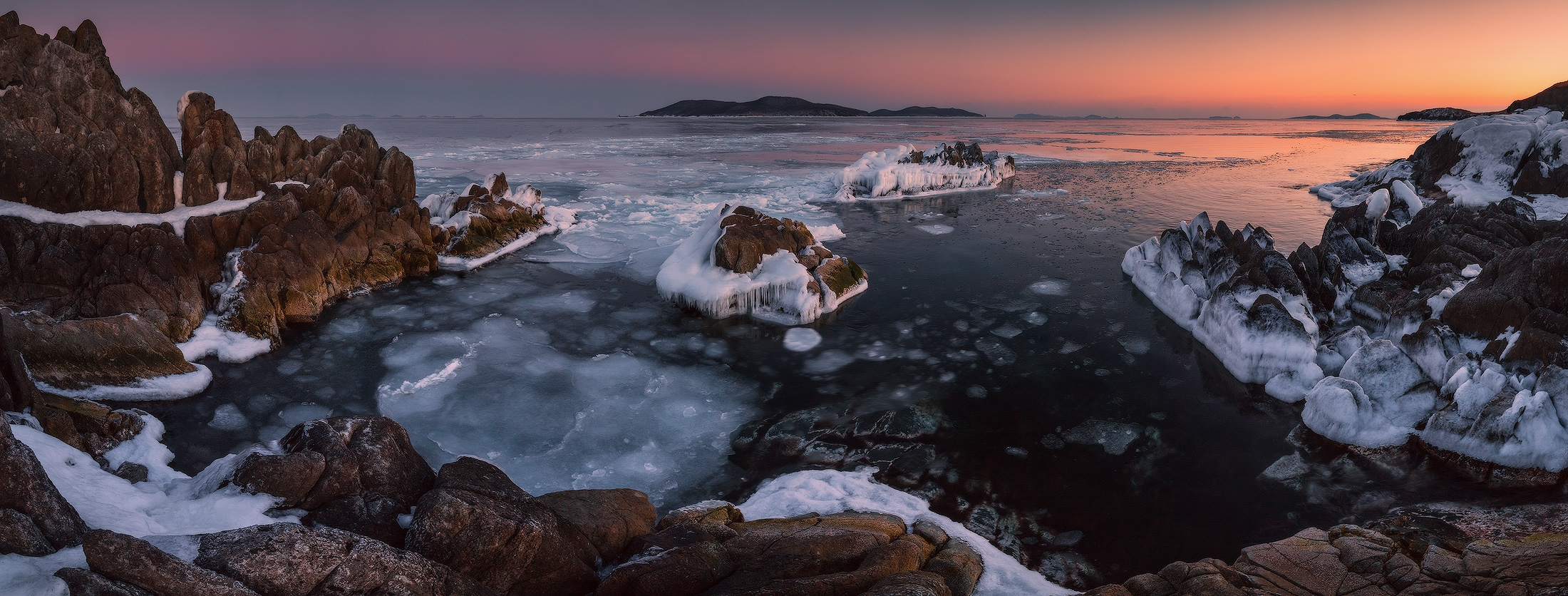 японское море зимой