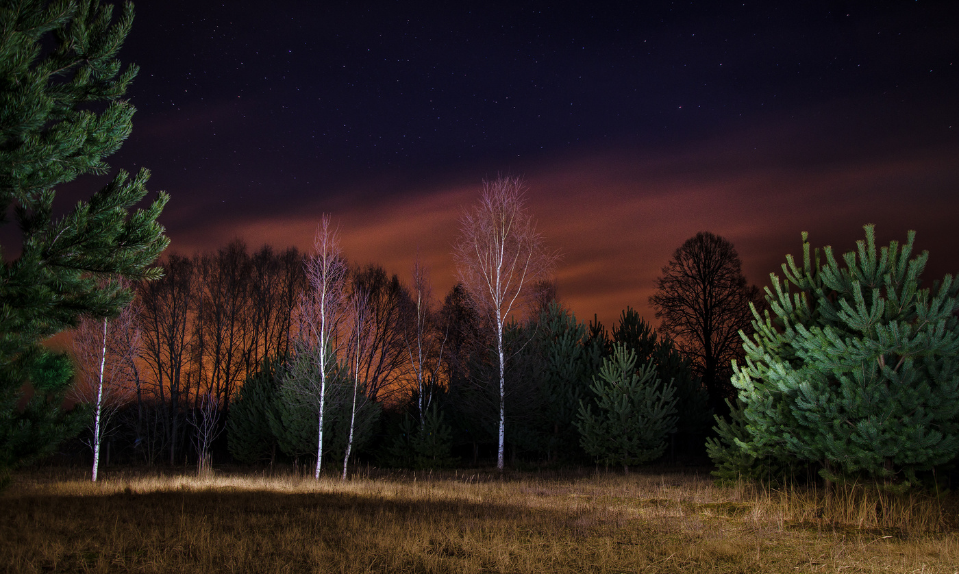 Красота Белоруссии ночью