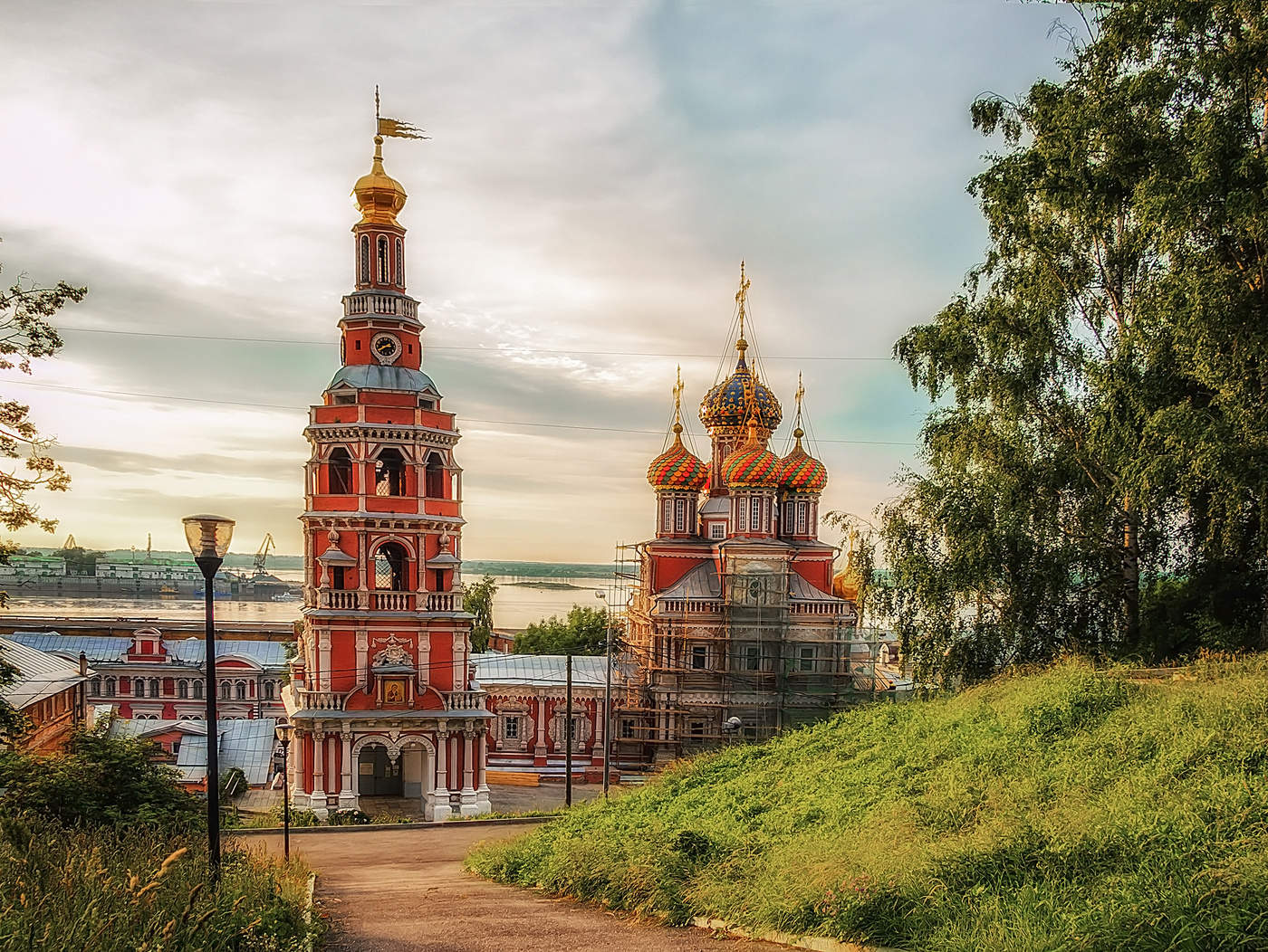 Церкви нижнего новгорода. Строгановская Церковь Нижний Новгород. Рождественская Строгановская Церковь Нижний Новгород. Церковь собора Пресвятой Богородицы Нижний Новгород. Храм собора Пресвятой Богородицы Рождественская Церковь.