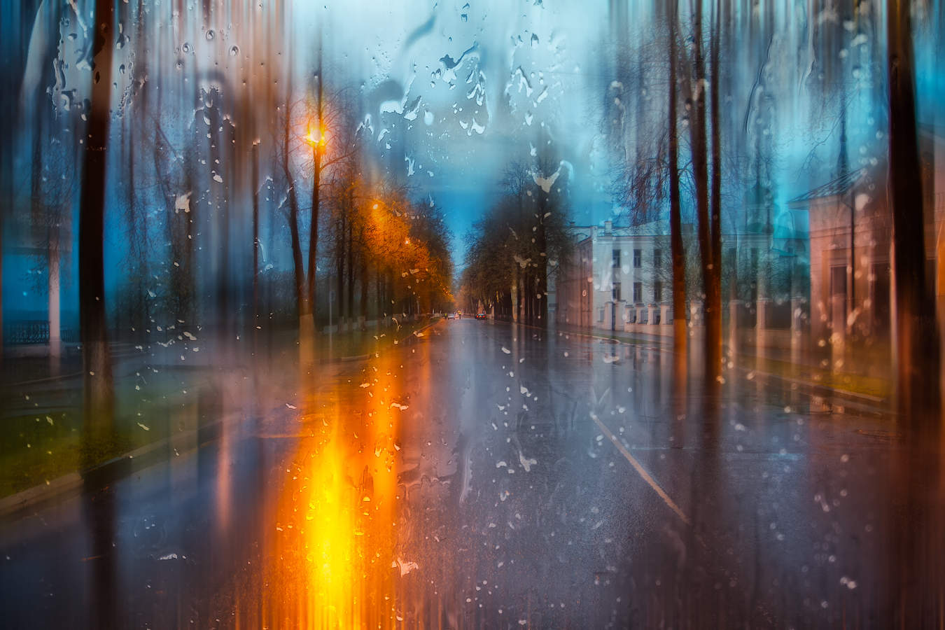 Вечер дождь весна картинки