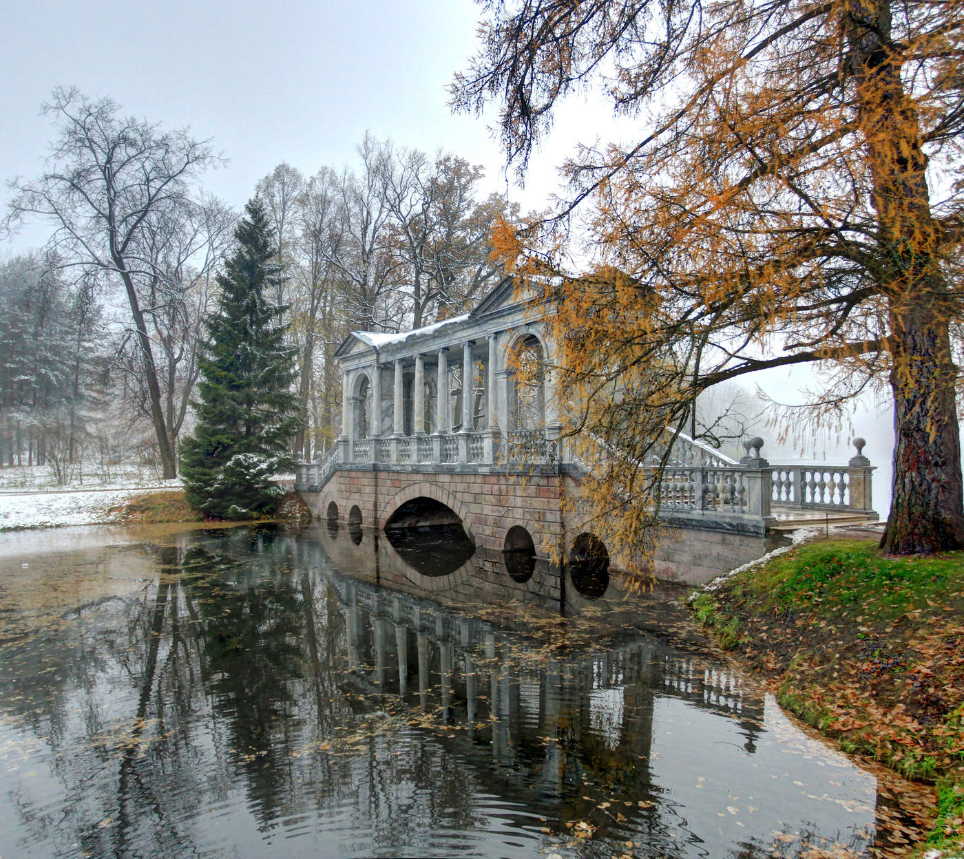 Царское село Санкт-Петербург мраморный мост