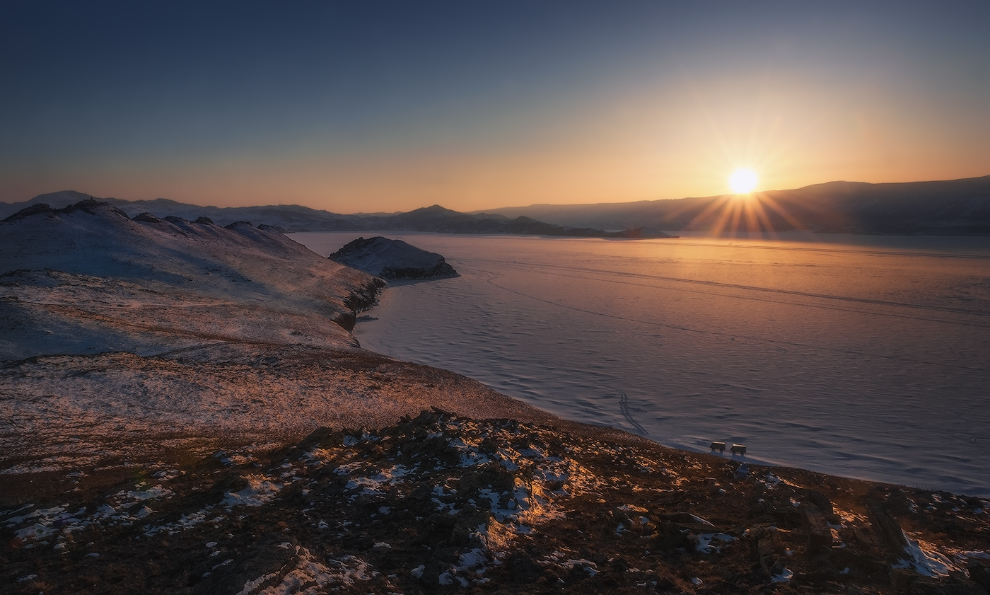 Закат на байкале фото