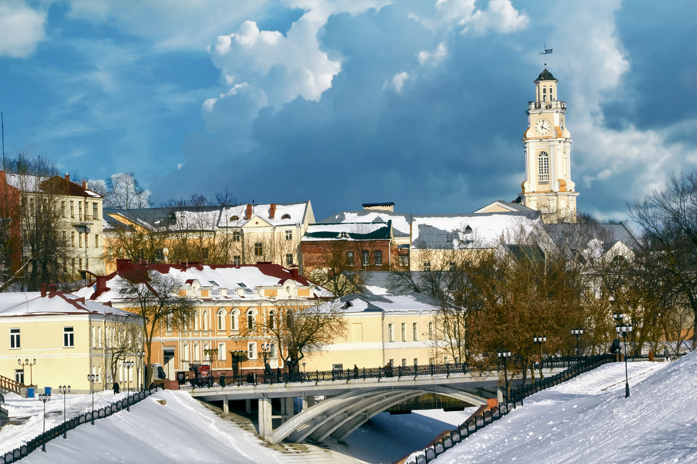 Витебск ратуша зимой