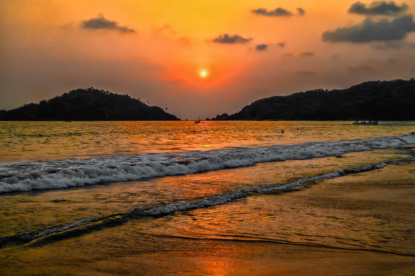 Пляж Палолем Гоа Индия закат