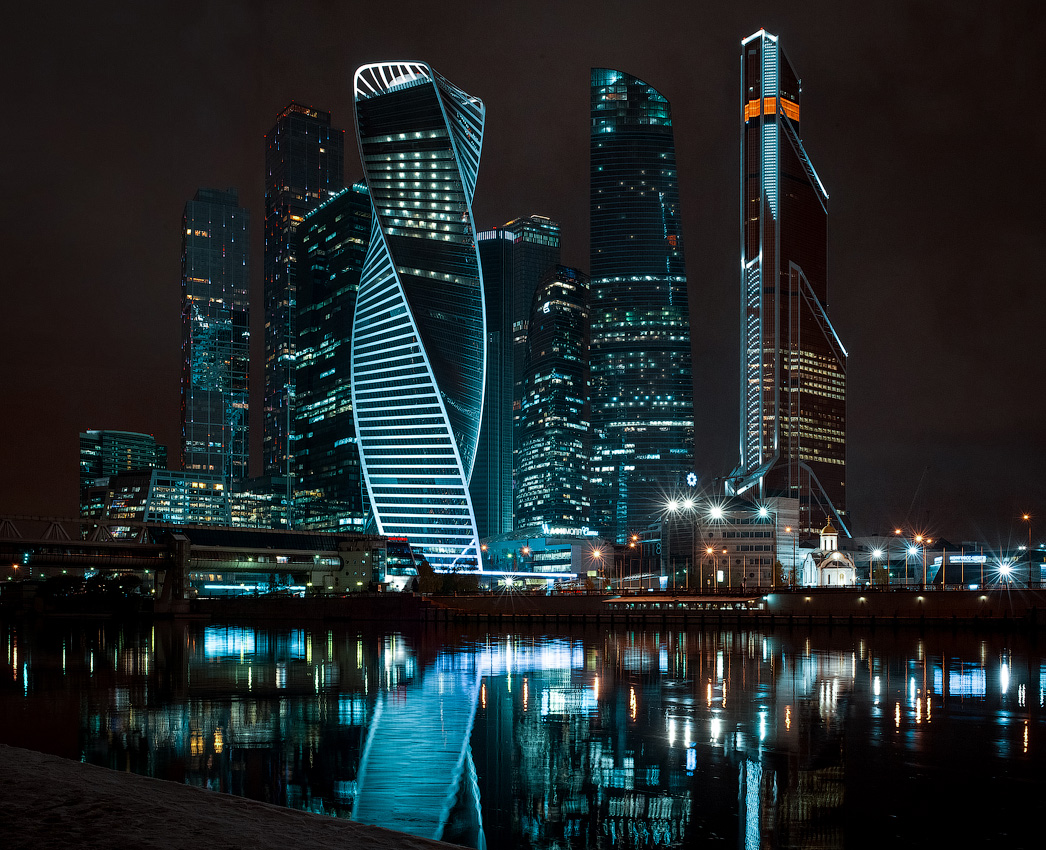 Москва сити горизонтальное фото