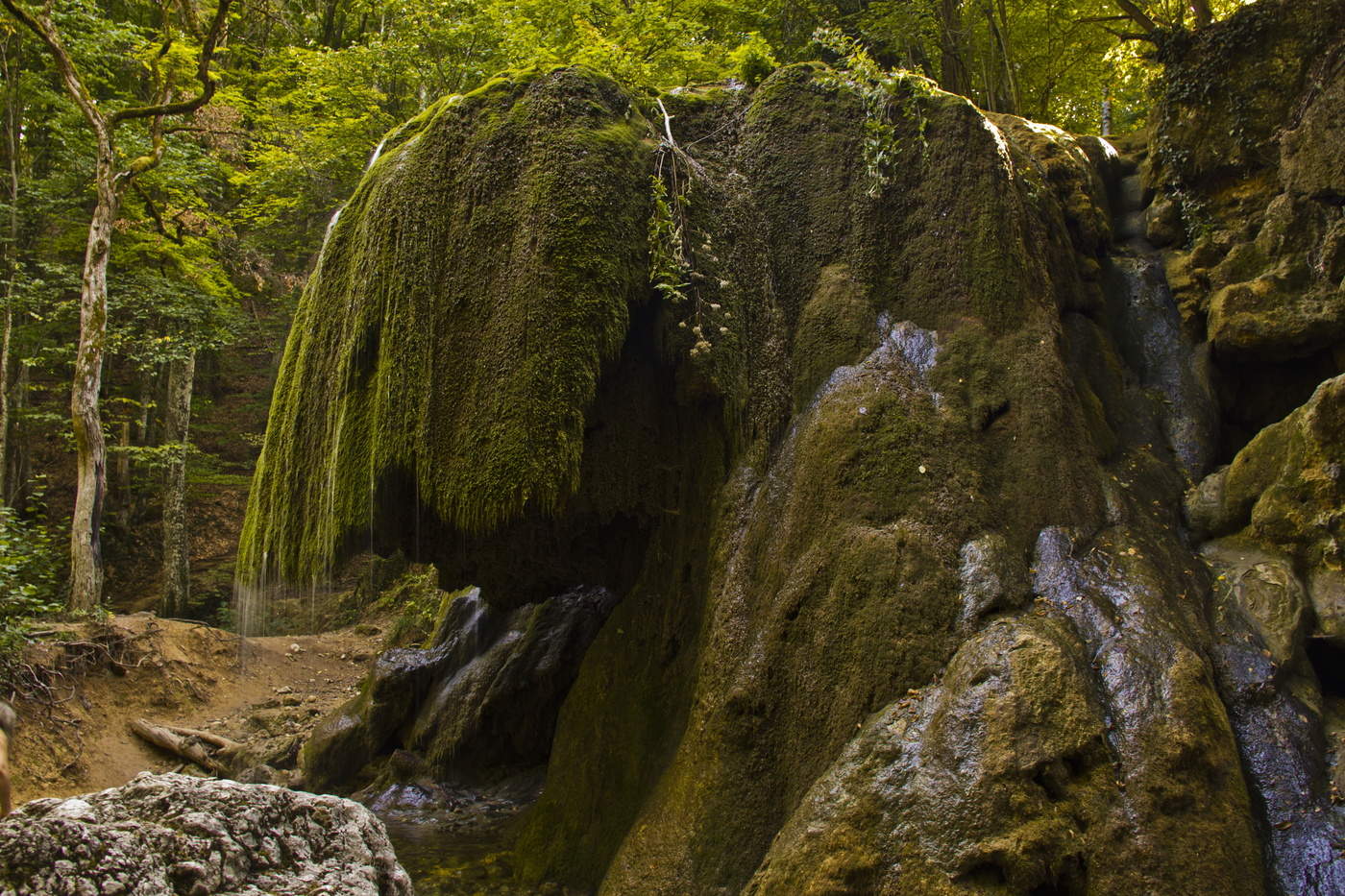 Водопад серебряные струи