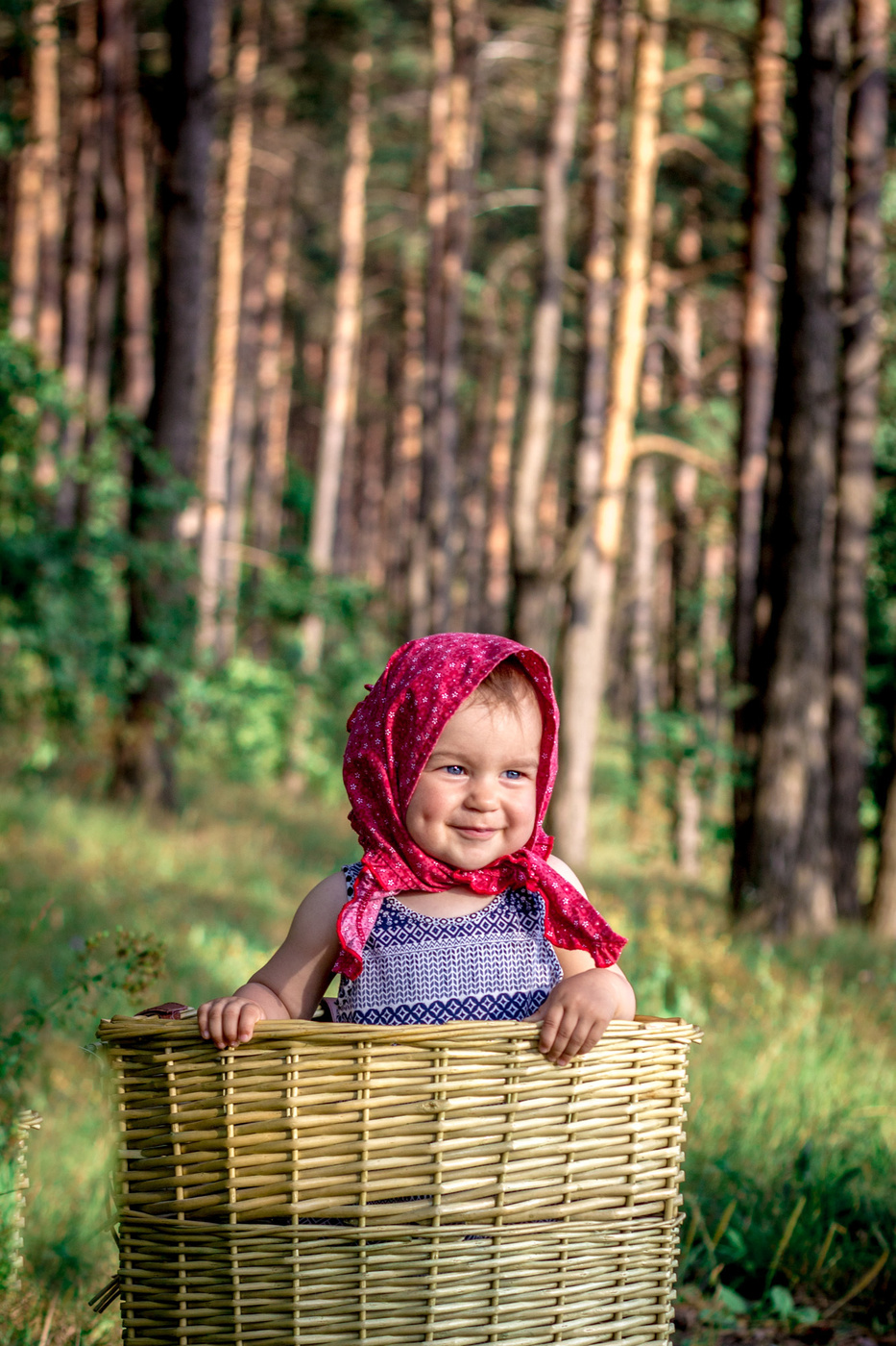 Картинка девочки маши. Девушка с корзинкой. Девочка с корзиной. Дети с корзинками в лесу. Фотосессия в лесу с корзиной.