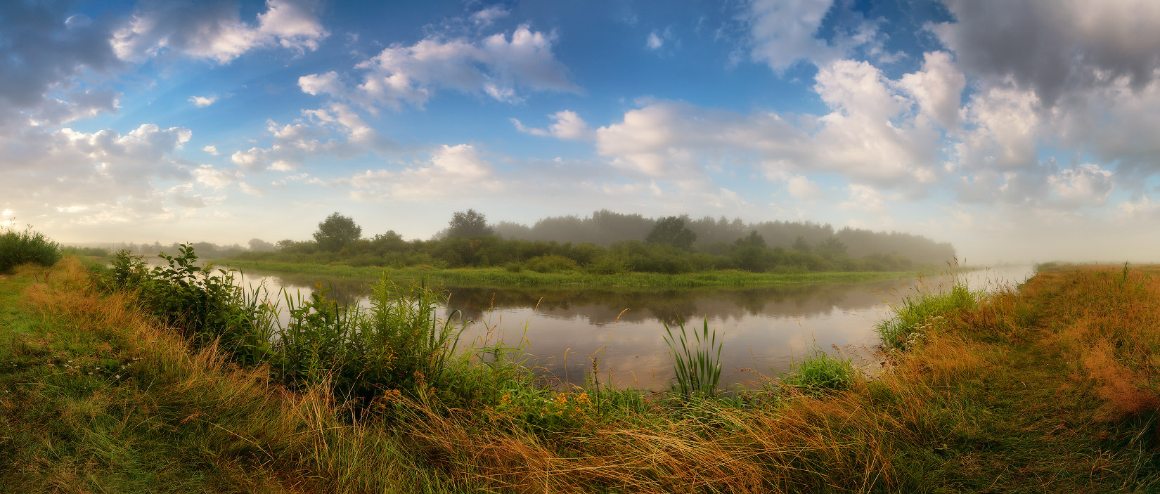 Река Неман в Белоруссии фото утром