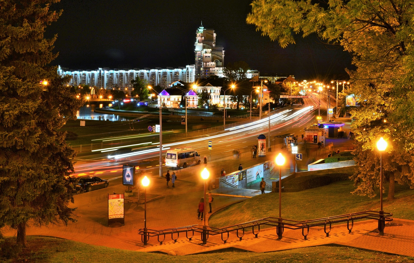Минск ночью