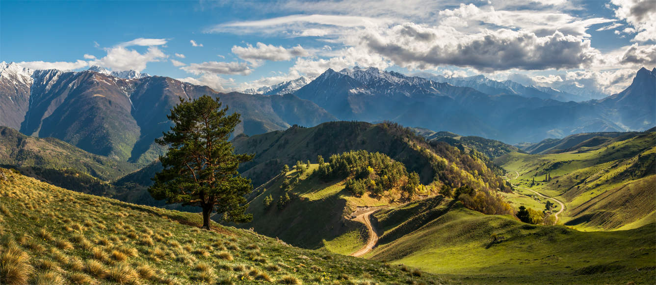 Горные пейзажи панорамные