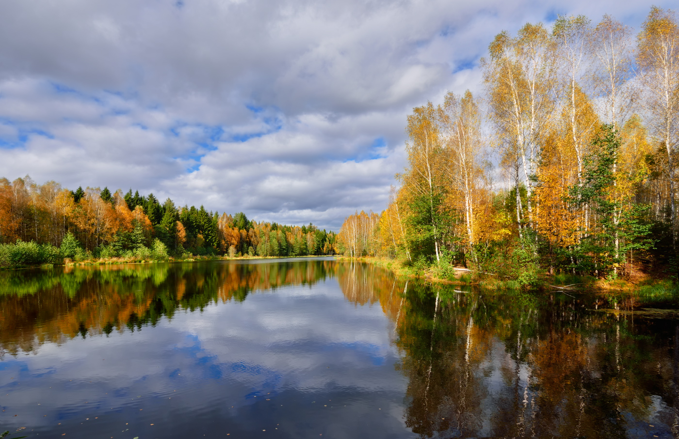 вставить фото в осенний пейзаж