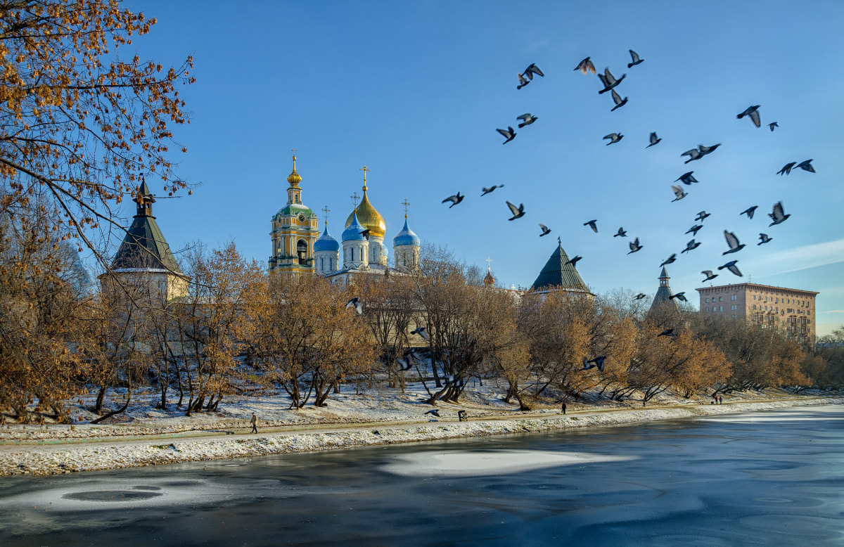 Пруд у Новоспасского монастыря