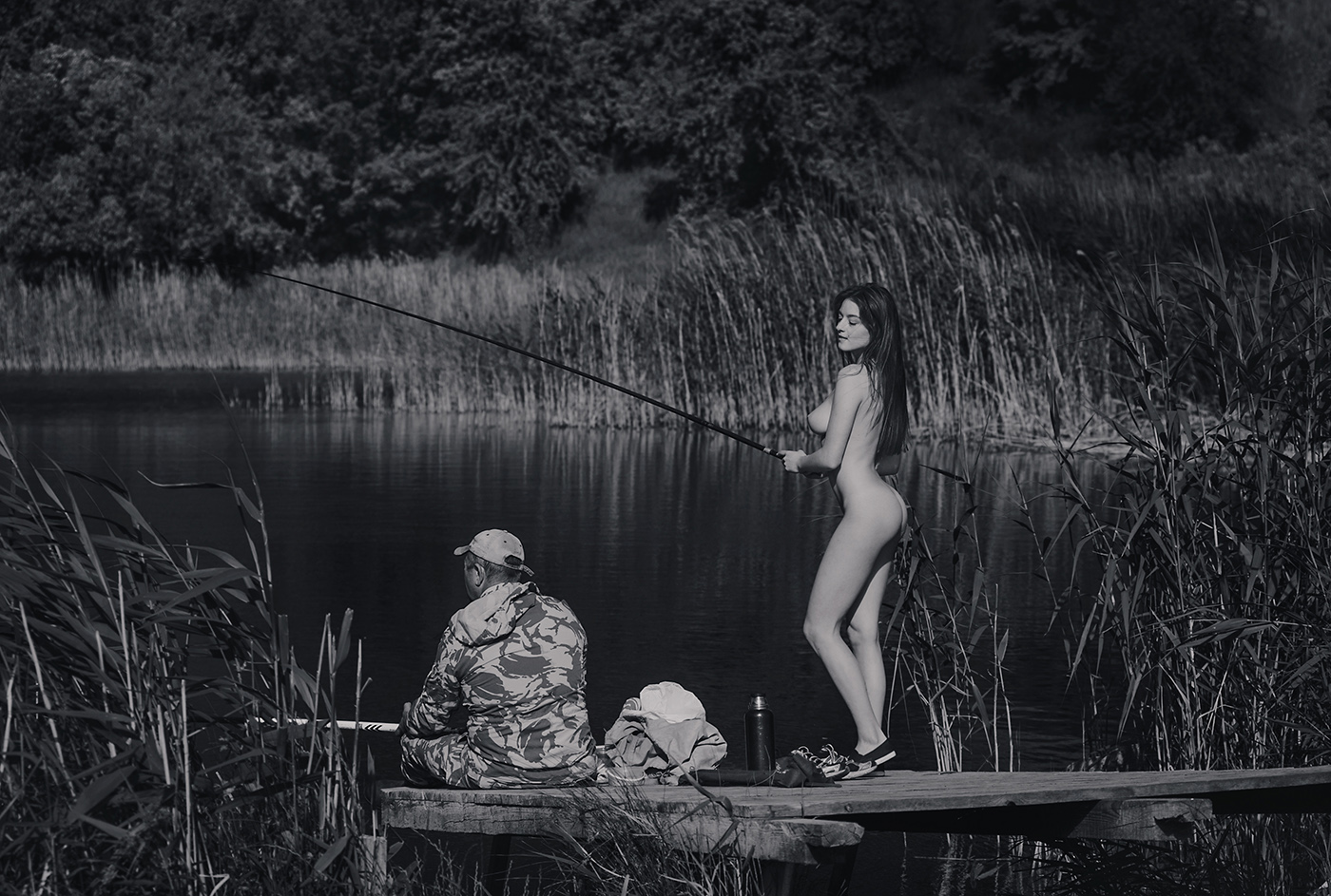на рыбалке с голой девушкой фото 52